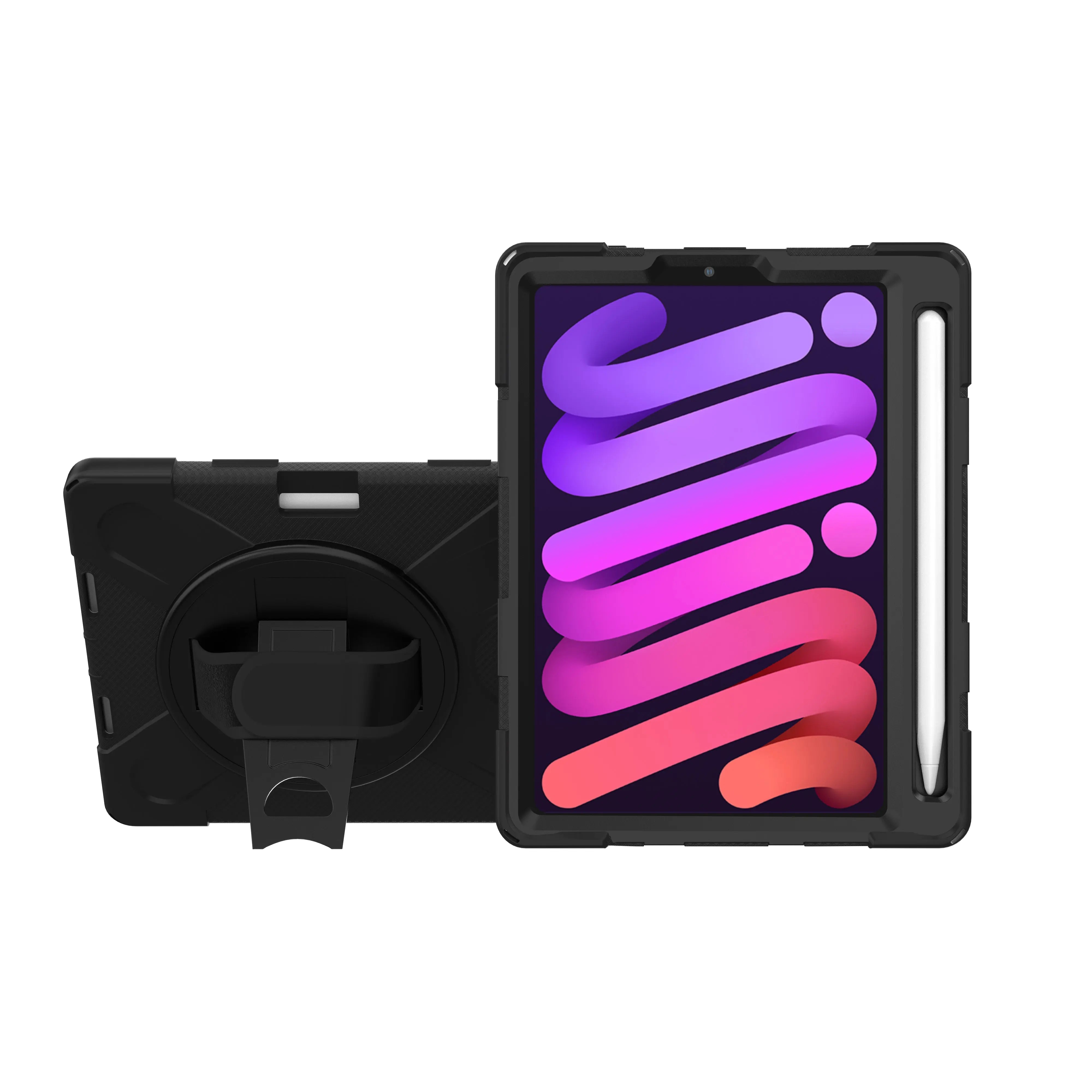 360° Rotatable Grip Kickstand Protective Case for iPhone 14/13/12 - Shockproof & Anti-Slip Phone Cover with Stand for Watching Videos, Gaming & Hands-Free Calls