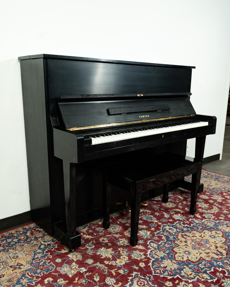 Vintage 1972 Yamaha U1 Upright Piano in Satin Ebony - Serial D1372462 | Used Professional Piano for Home, Studio & Music School | Classic Japanese Craftsmanship