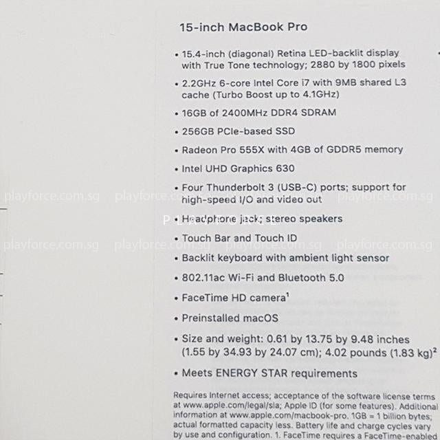 Apple MacBook Pro 15-inch (2018) - Space Gray, Touch Bar, 256GB SSD - Brand New Laptop for Professionals & Creators | Perfect for Graphic Design, Video Editing & Business Use