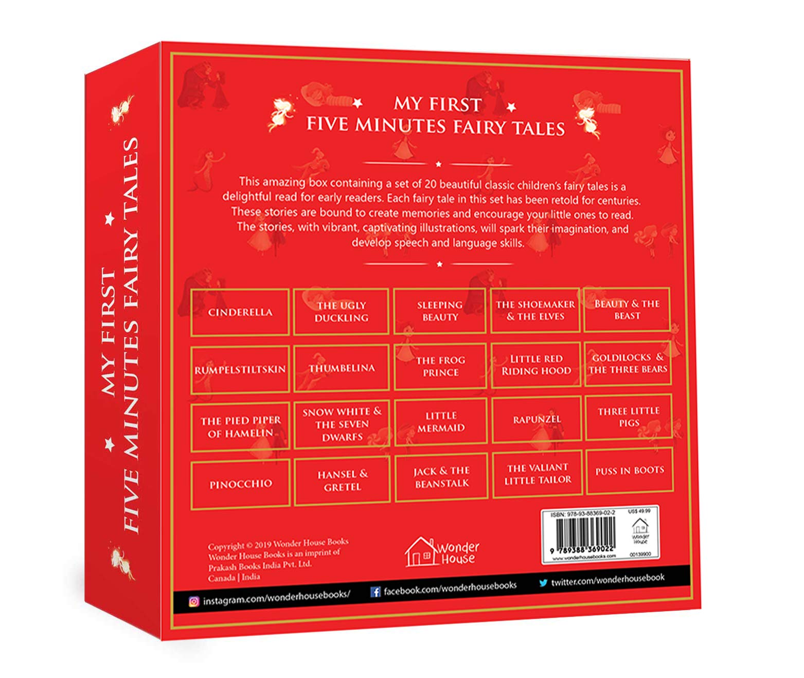 My First Five Minutes Fairy Tales Box Set - 20 Abridged & Retold Children's Books | Perfect Gift for Kids, Bedtime Stories & Early Reading Development