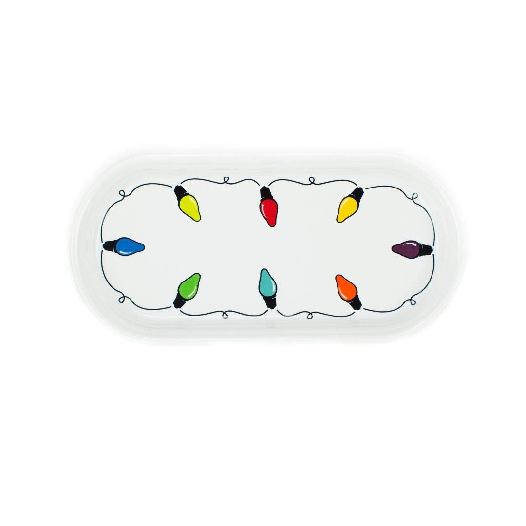 Fiesta® 12-Inch Bread Serving Tray - Durable Ceramic Appetizer Platter for Parties, Entertaining & Home Decor | Perfect for Cheese, Crackers, Charcuterie & Holiday Gatherings