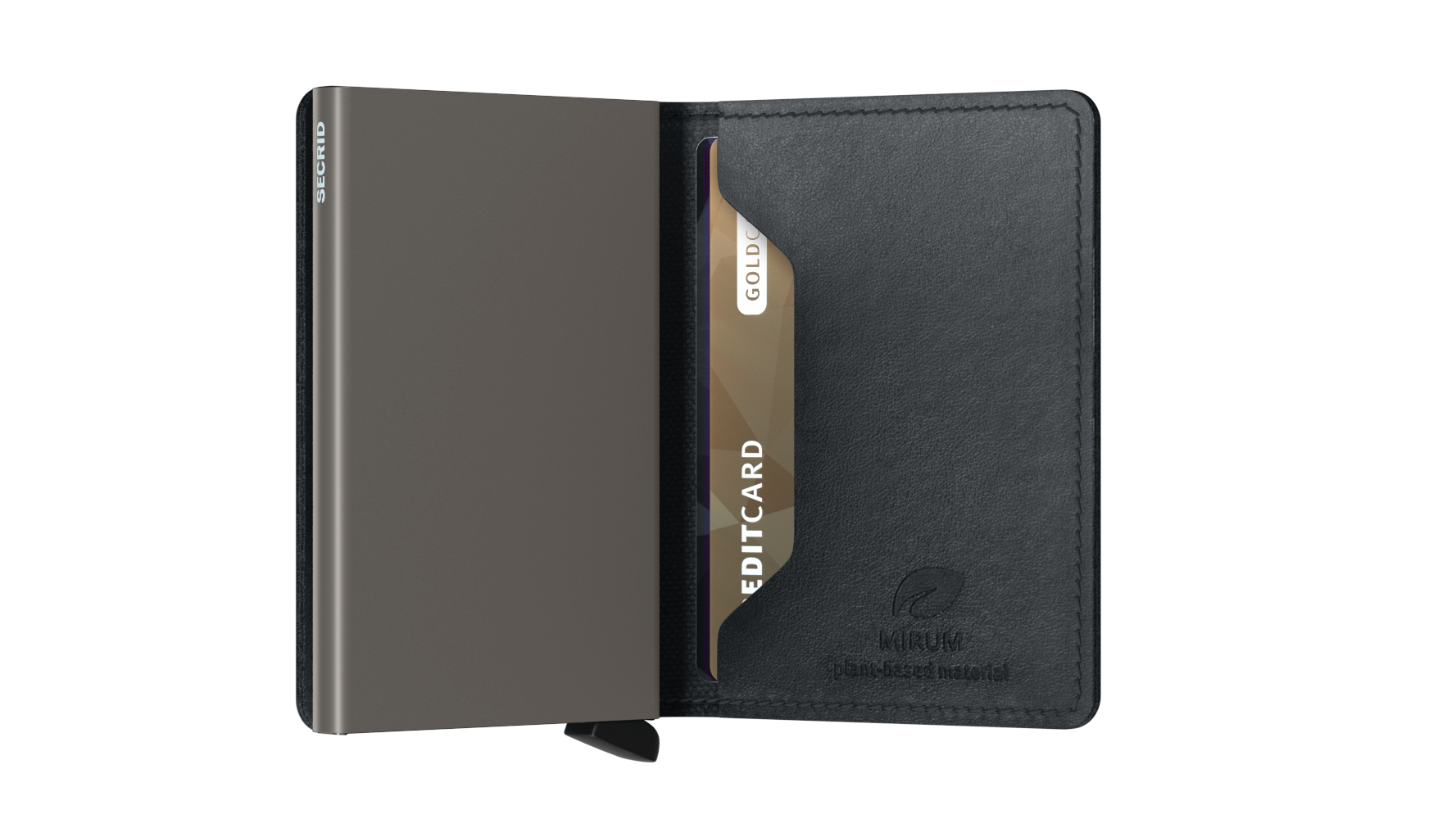 SECRID Slim Wallet for Men - RFID Blocking Minimalist Leather Card Holder (Mirum Black) | Perfect for Travel, Business & Everyday Use