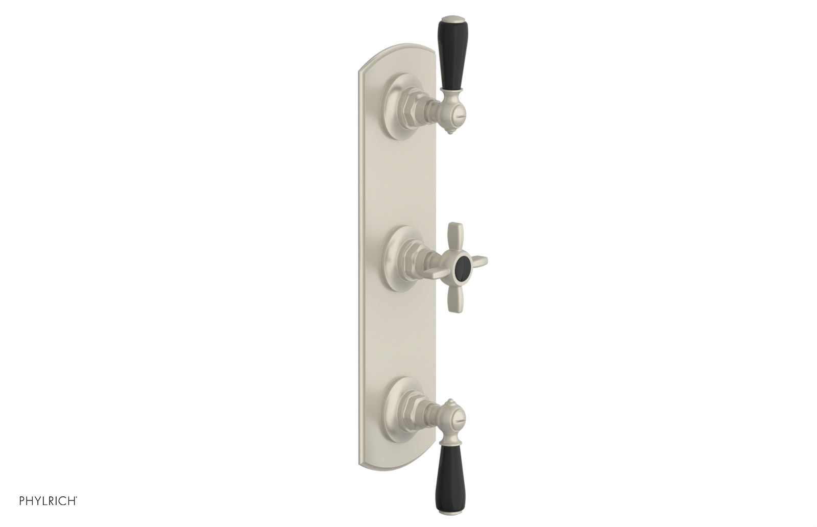 Jamestown Thermostatic Shower Valve with Dual Volume Control - Black Accents (Model 4 740) for Luxurious Bathroom Renovations & Spa-Like Shower Experience