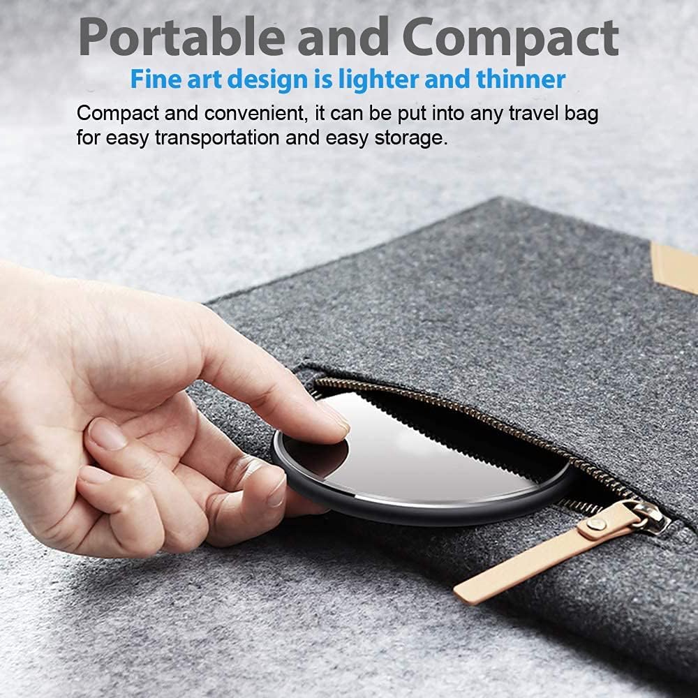 Fast 15W Wireless Charging Pad for Samsung S23/S22/S21/S20/S10 & iPhone 16/15/14/13/12 - Qi Certified Charger with USB-C Adapter for Home, Office, and Car Use
