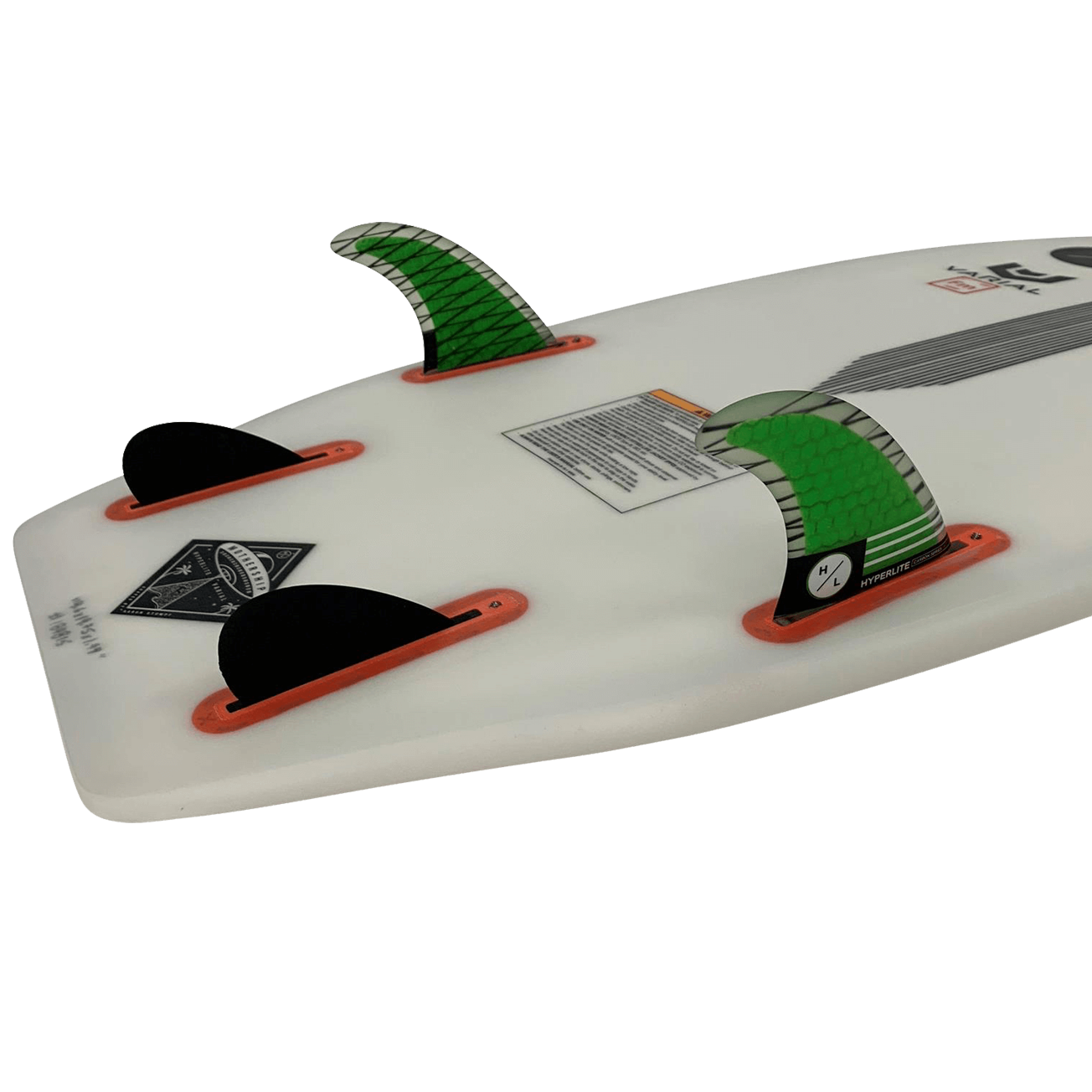 Hyperlite 4.5 Riot Carbon Surf Fin Set 2023 - High Performance Surfboard Fins for Waves & Competition - Perfect for Pro Surfers & Water Sports Enthusiasts