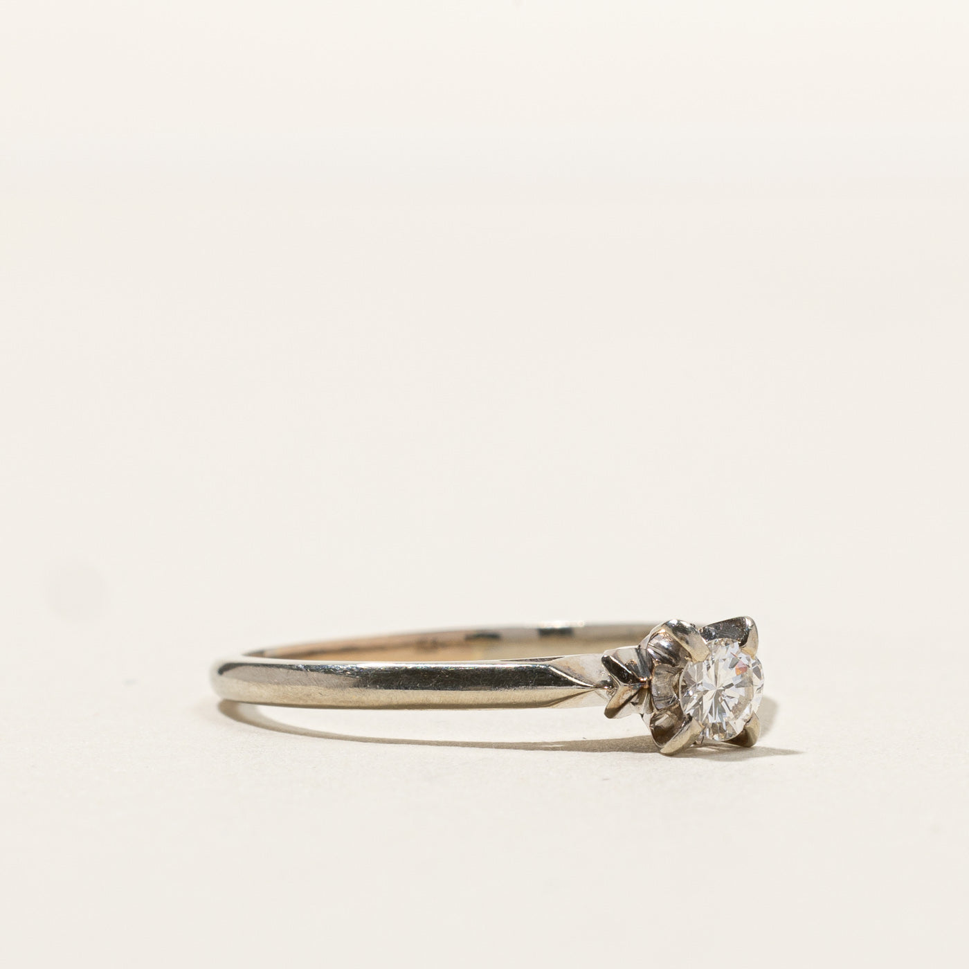 0.20ct High Set Diamond Ring - Size 8.75 | Elegant Solitaire Engagement Ring for Women | Perfect for Proposals, Anniversaries & Special Occasions