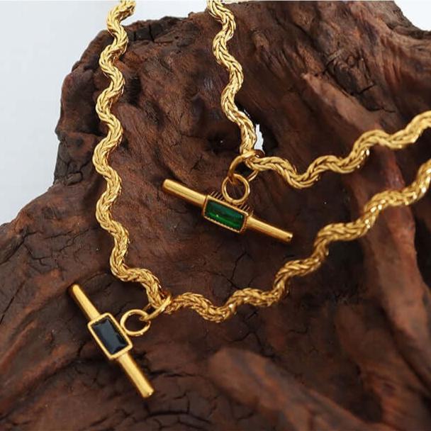 Handmade Irregular Glass Stone Pendant Necklace for Women | Boho Chic Jewelry Gift for Her | Perfect for Casual Wear, Parties & Special Occasions | P1442