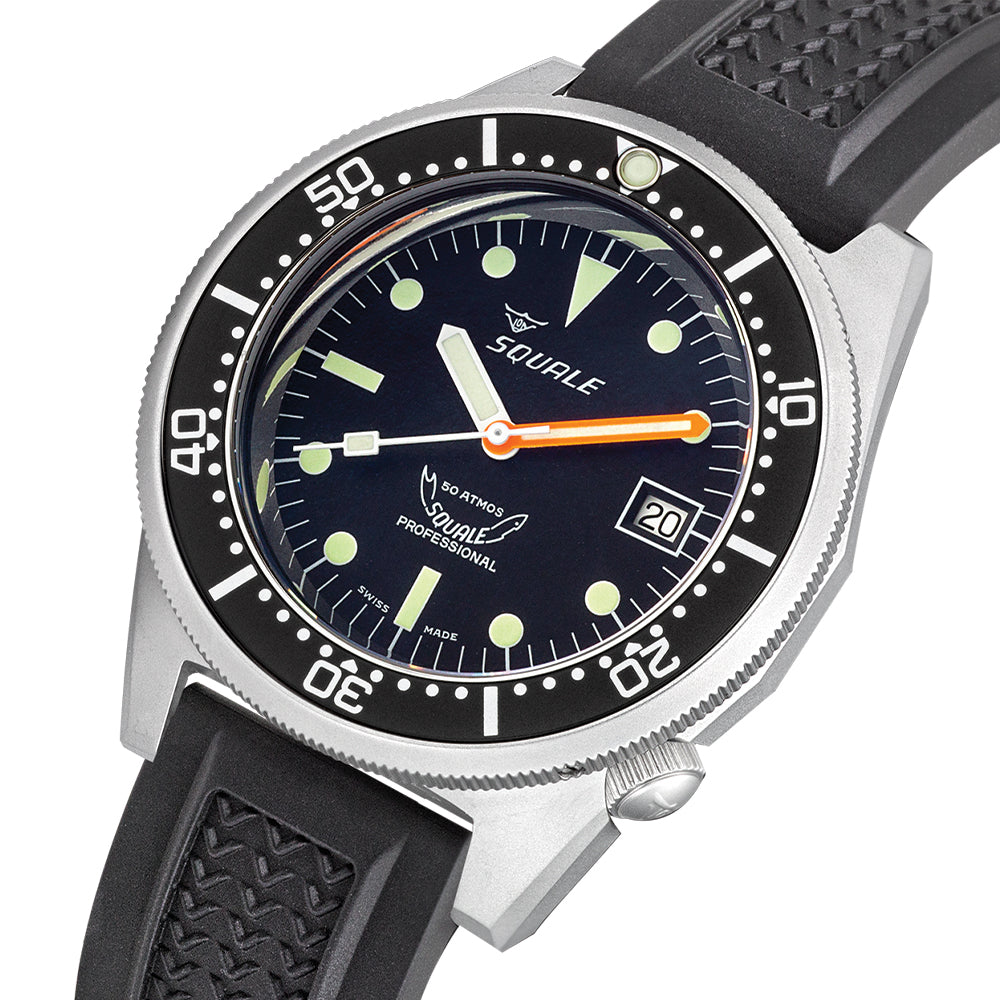 42mm Black Blasted Stainless Steel Watch with Black Rubber Strap - Stylish and Durable for Men, Perfect for Casual Wear, Sports, and Outdoor Activities