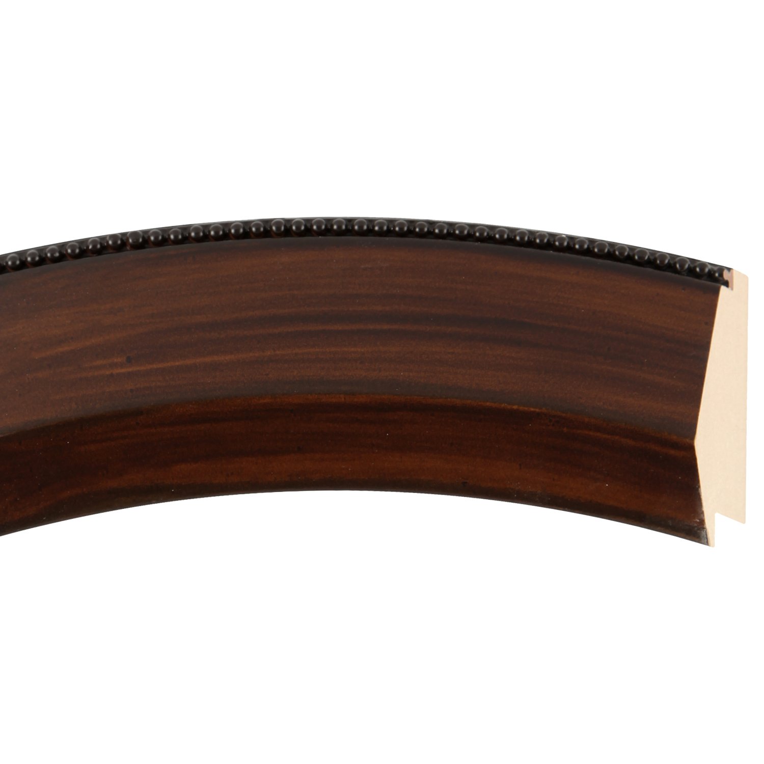 OVALCREST 22x26 Inch Oval Beveled Wall Mirror - Mocha Finish Lombardia Style Home Decor for Living Room, Bedroom & Entryway