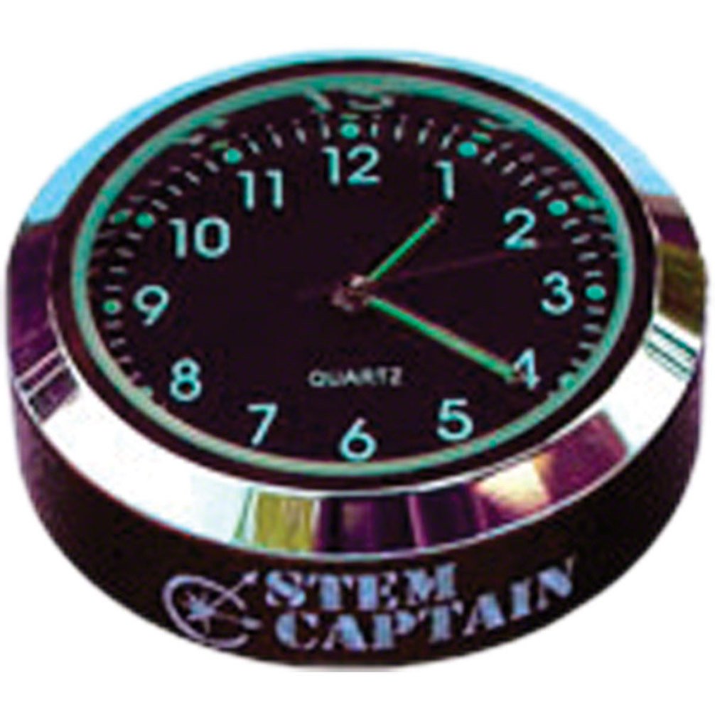 StemCAPtain Black Clock Headset Top Cap with Black Base - Perfect for Bicycle Maintenance & Repair, Cycling Accessories Upgrade