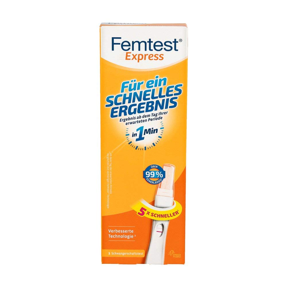 FEMTEST Express Pregnancy Test Kit - Early Detection, Fast & Accurate Results - 50g - Home Use, Doctor-Recommended for Women's Health