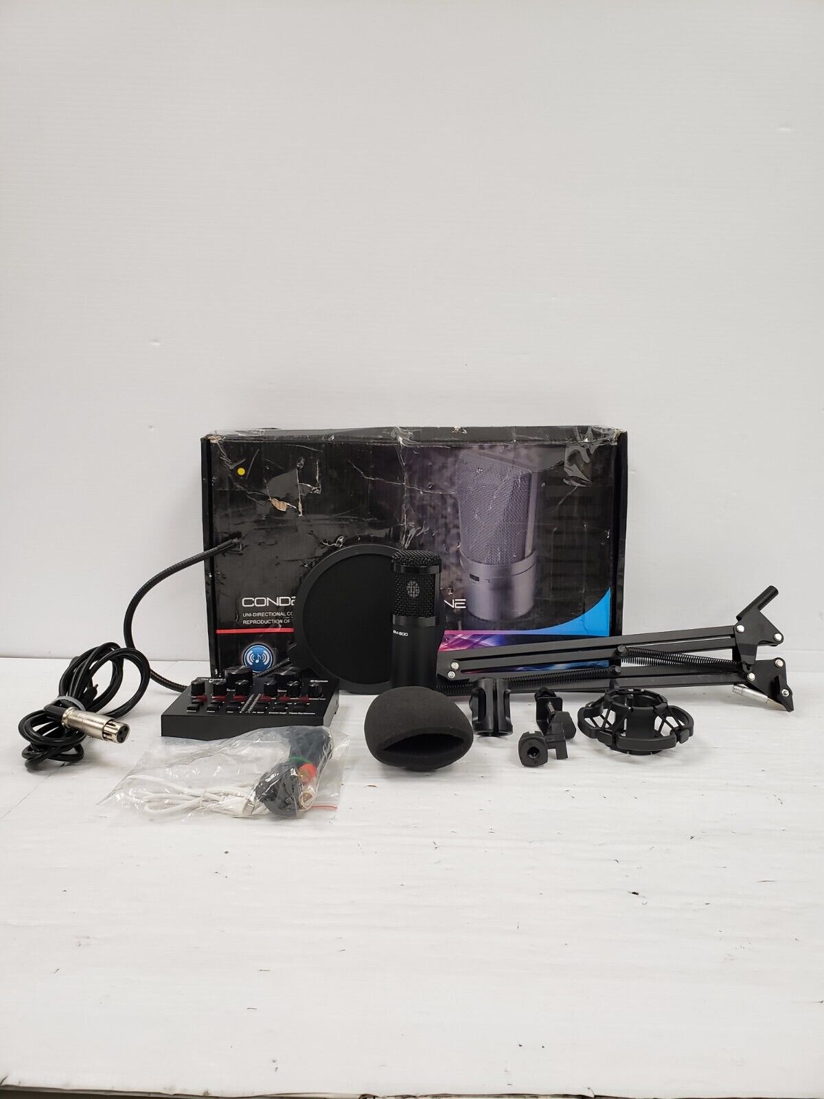 BM800 Professional Studio Condenser Microphone for Recording, Streaming & Podcasting - High-Quality Sound for Home & Studio Use