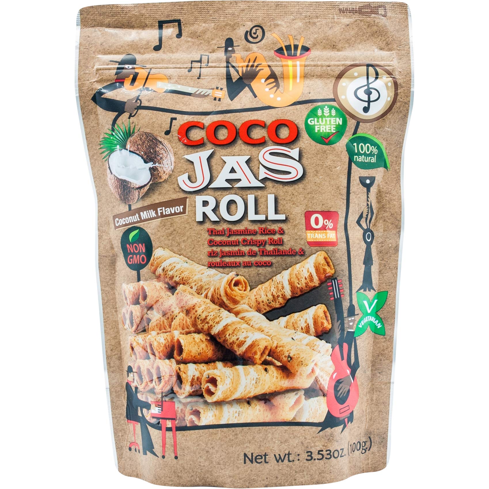 COCO RIZ - Coconut Cookies, 100g (3.5oz) Pack of 1 | Gluten-Free Snacks for Tea Time, Office Break & Healthy Dessert | Premium Coconut Flavored Biscuits