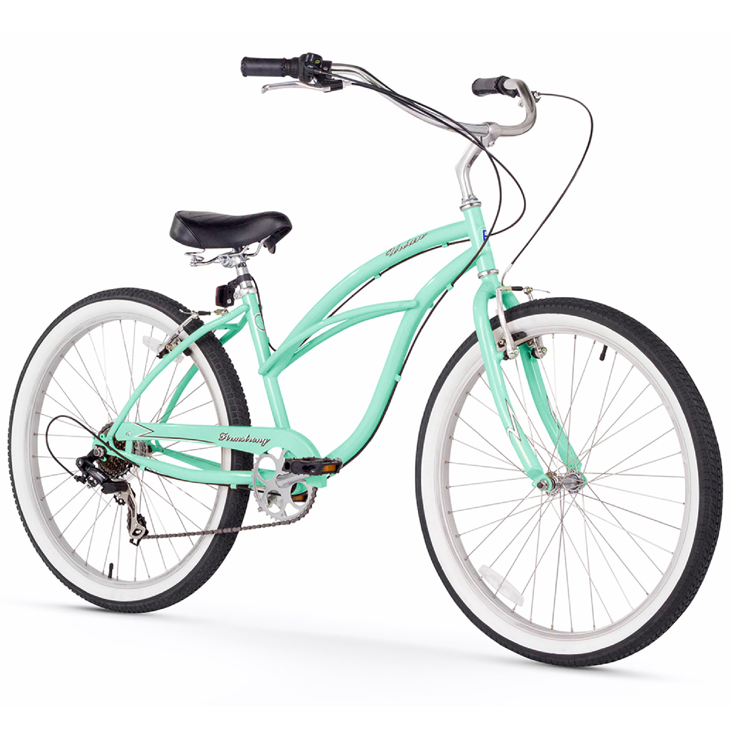 Firmstrong Urban Lady Beach Cruiser Bicycle - Comfortable Women's Cruiser Bike for Leisure Riding, Beach & City Commuting