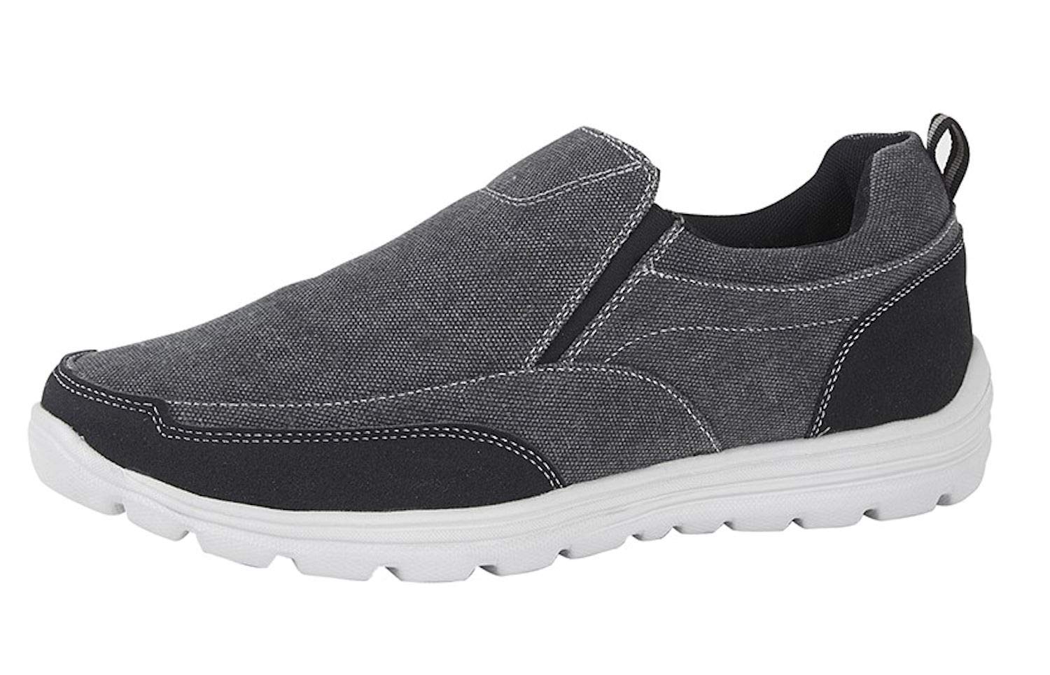 **Dek Men's Memory Foam Slip-On Shoes - Comfortable & Lightweight Casual Loafers for Walking, Travel & Everyday Wear**