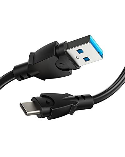 6ft 2-Pack USB to USB C Cable - 10Gbps High-Speed Data Transfer & 3A Fast Charging Cable for Samsung Galaxy S22/S21/S20, iPad Pro, PS5 Controller - Perfect for Gaming, Travel & Office Use