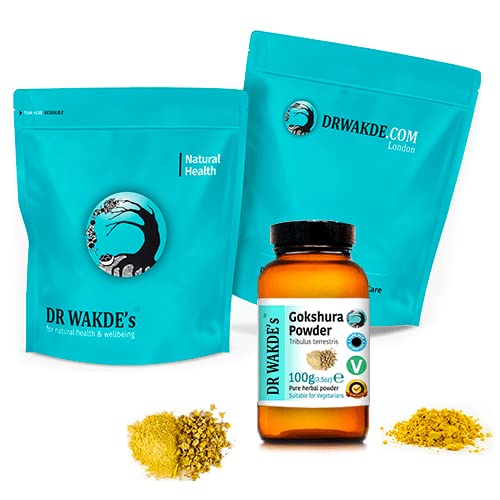 DR WAKDE'S Gokshura Powder (Tribulus terrestris) - 100g (3.5oz) | Pure, Raw & Dried Herbal Supplement | Natural Aroma & Freshness | Fine Ground Powder | Vegan & Non-GMO | Premium Ayurvedic Grade | No Additives | Perfect for Tea, Smoothies & Natural Wellness