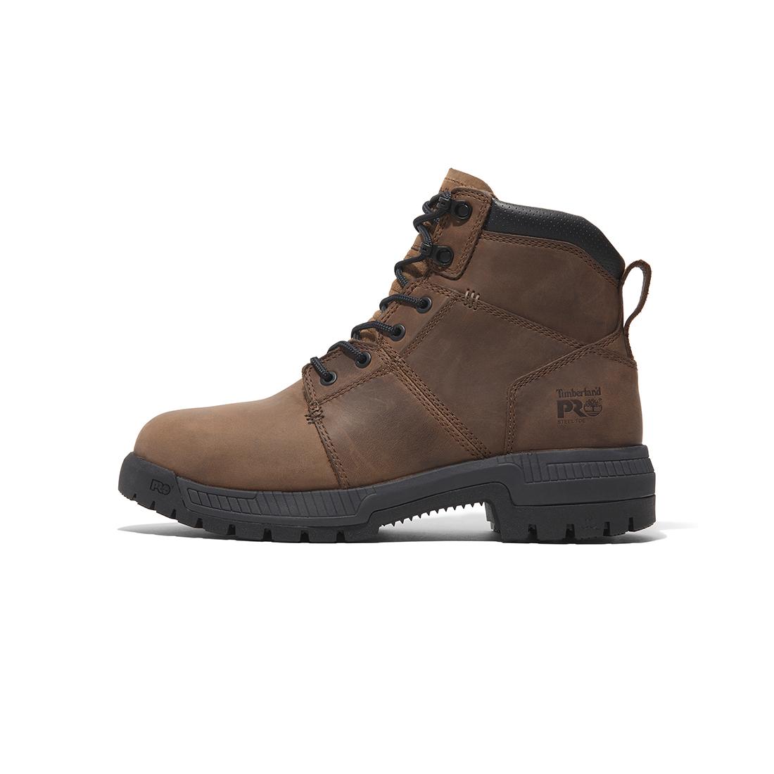 Montauk 6 Inch Steel Toe Work Boots for Men - Waterproof Safety Shoes with Slip Resistant Sole - Ideal for Construction, Warehouse & Outdoor Work