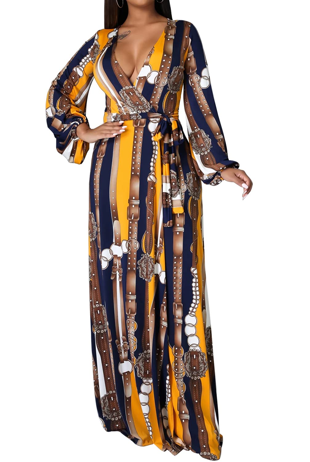 JTNFairy Women's Plus Size Floral Print Long Maxi Dress - Casual & Party Outfits for Summer, Beach, Wedding & Special Occasions