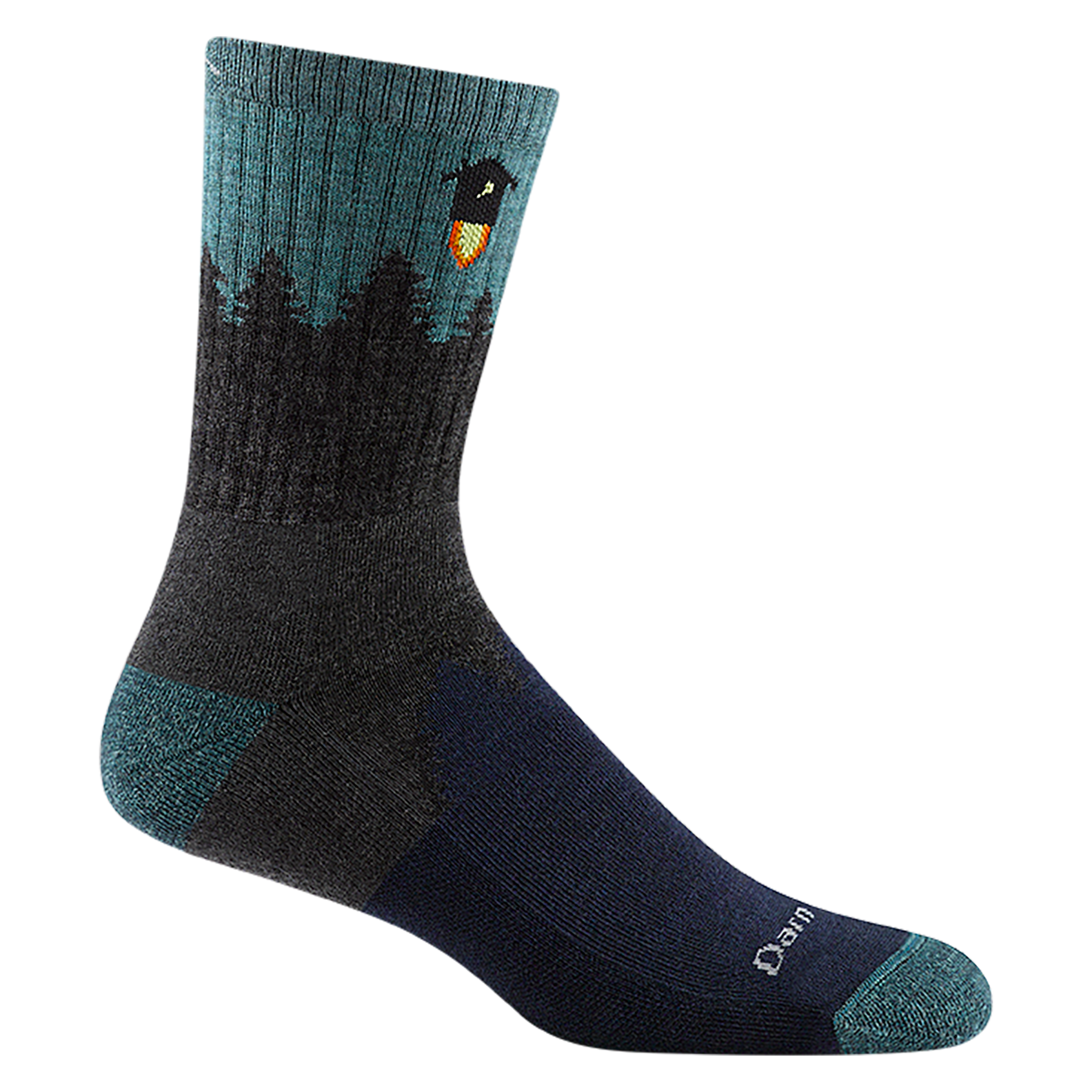 Darn Tough 1974 No. 2 Micro Crew Midweight Cushion Socks for Men - Hiking, Running & Outdoor Activities