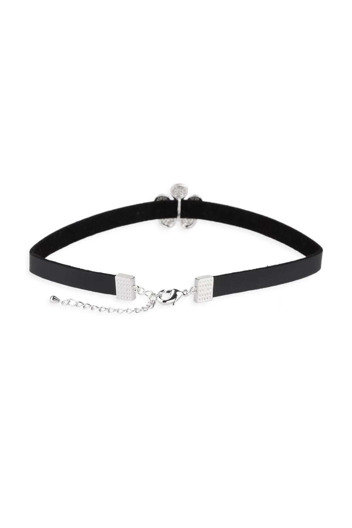 Elegant Crystal Flower Charm Choker Necklace for Women - Dainty Bohemian Jewelry for Parties, Weddings & Date Nights