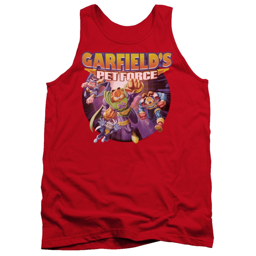 Garfield Pet Force Four Unisex Tank Top for Men & Women - Comfortable Graphic Tee for Casual Wear, Cosplay & Pop Culture Fans