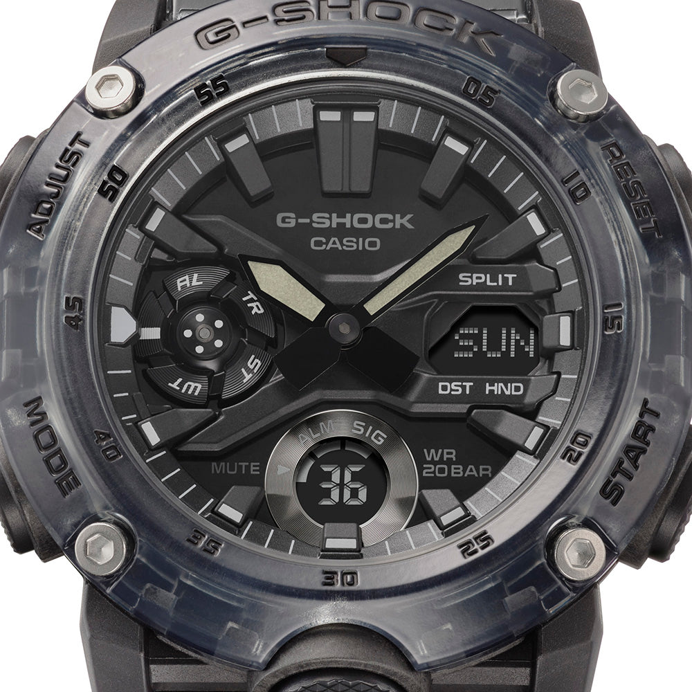 G Shock GA2000SKE 8A Digital Sports Watch for Men - Durable Shock Resistant Waterproof Watch for Outdoor Activities, Running, Hiking & Adventure