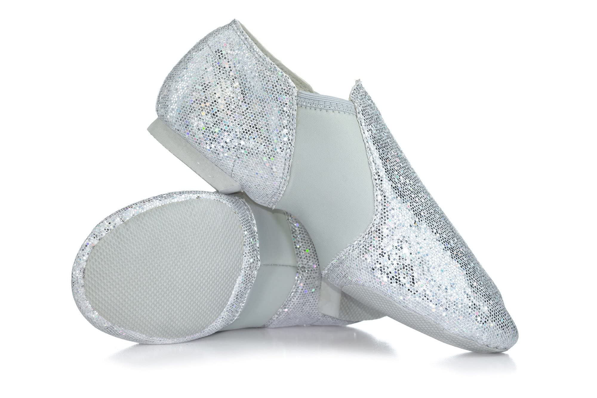 Double Platinum Women's Glitter Jazz Dance Shoes - Professional Ballroom, Latin, Salsa & Performance Shoes for Women - Perfect for Dance Competitions, Performances & Practice
