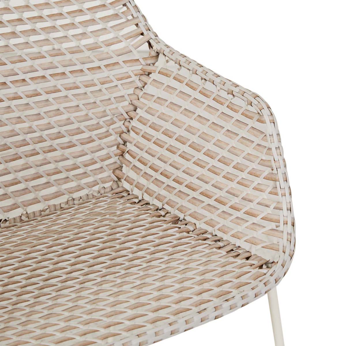 Cabana Link Dining Armchair - Modern Outdoor Patio Furniture for Dining Sets, Poolside Lounging & Garden Decor - Water-Resistant & Durable Wicker Design