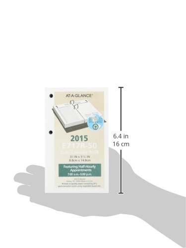 At-A-Glance E717R50 Recycled Desk Calendar Refill - Eco-Friendly 2024 Planner Refill for Home & Office Organization | Perfect for Scheduling, Productivity & Daily Planning