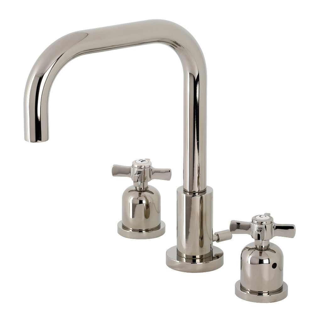 Kingston Brass FSC8931ZX Millennium Widespread Bathroom Faucet with Pop-Up Drain - Modern Sink Faucet for Bathroom Vanity, Perfect for Home Renovation & Luxury Bathroom Upgrade