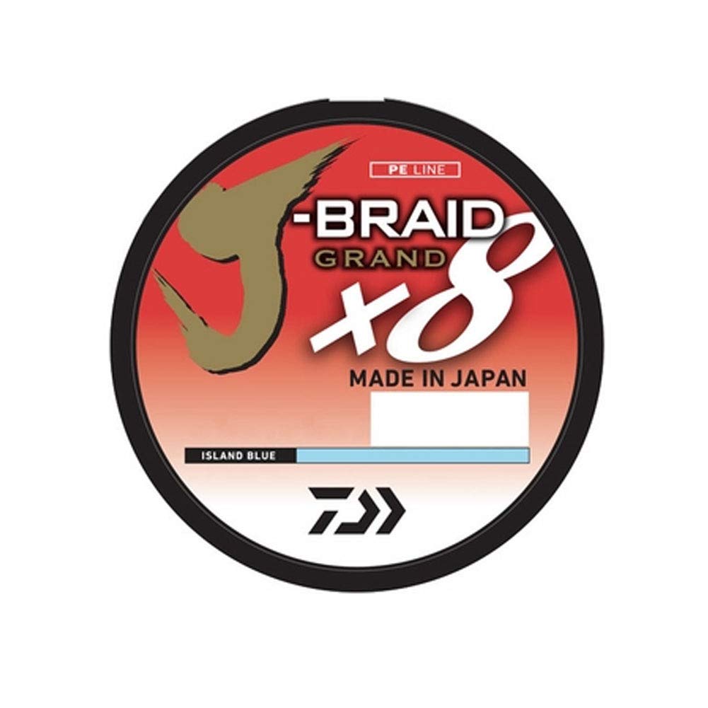 Daiwa J-Braid Grand 8-Strand High-Performance Braided Fishing Line - 300yd Spool for Saltwater & Freshwater Fishing | Ideal for Casting, Trolling & Deep Sea Angling
