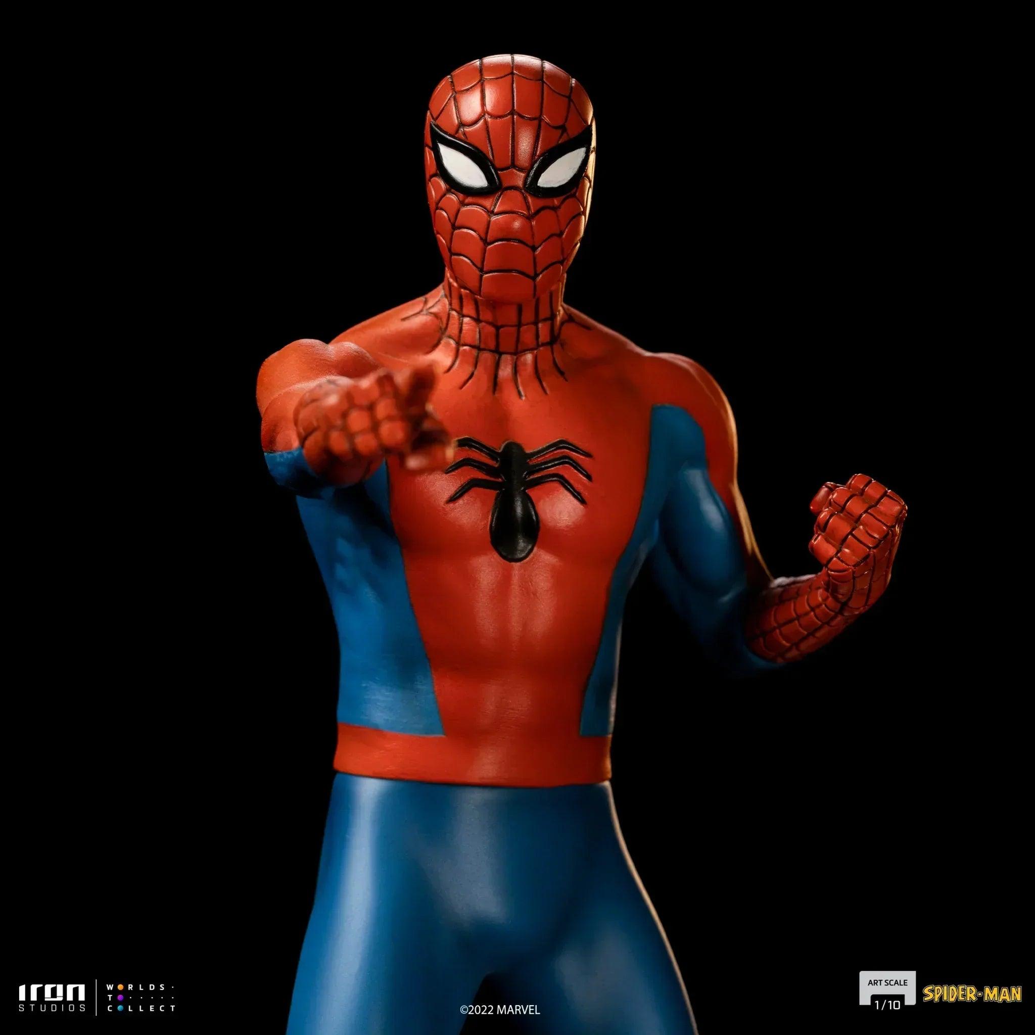 Iron Studios Spider-Man 60s Animated Series BDS Art Scale 1/10 Statue - Collectible Marvel Superhero Figure for Display & Home Decor