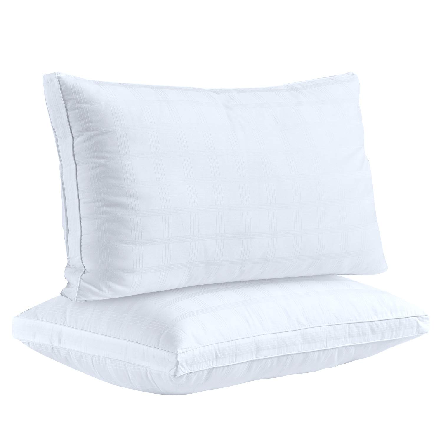 Cooling Plush Down Alternative Pillows - Set of 2 for Back, Stomach & Side Sleepers | Hotel Quality Bedding