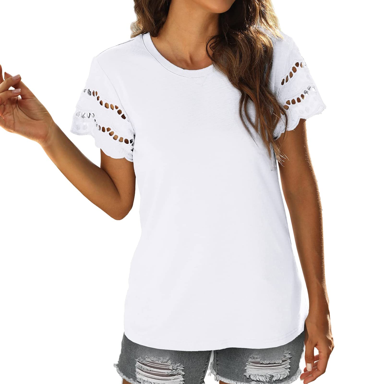 Elegant Black V-Neck & Crewneck Graphic T-Shirts for Women - Stylish Casual & Office Wear - Perfect for Everyday Outfits, Date Nights & Work Attire
