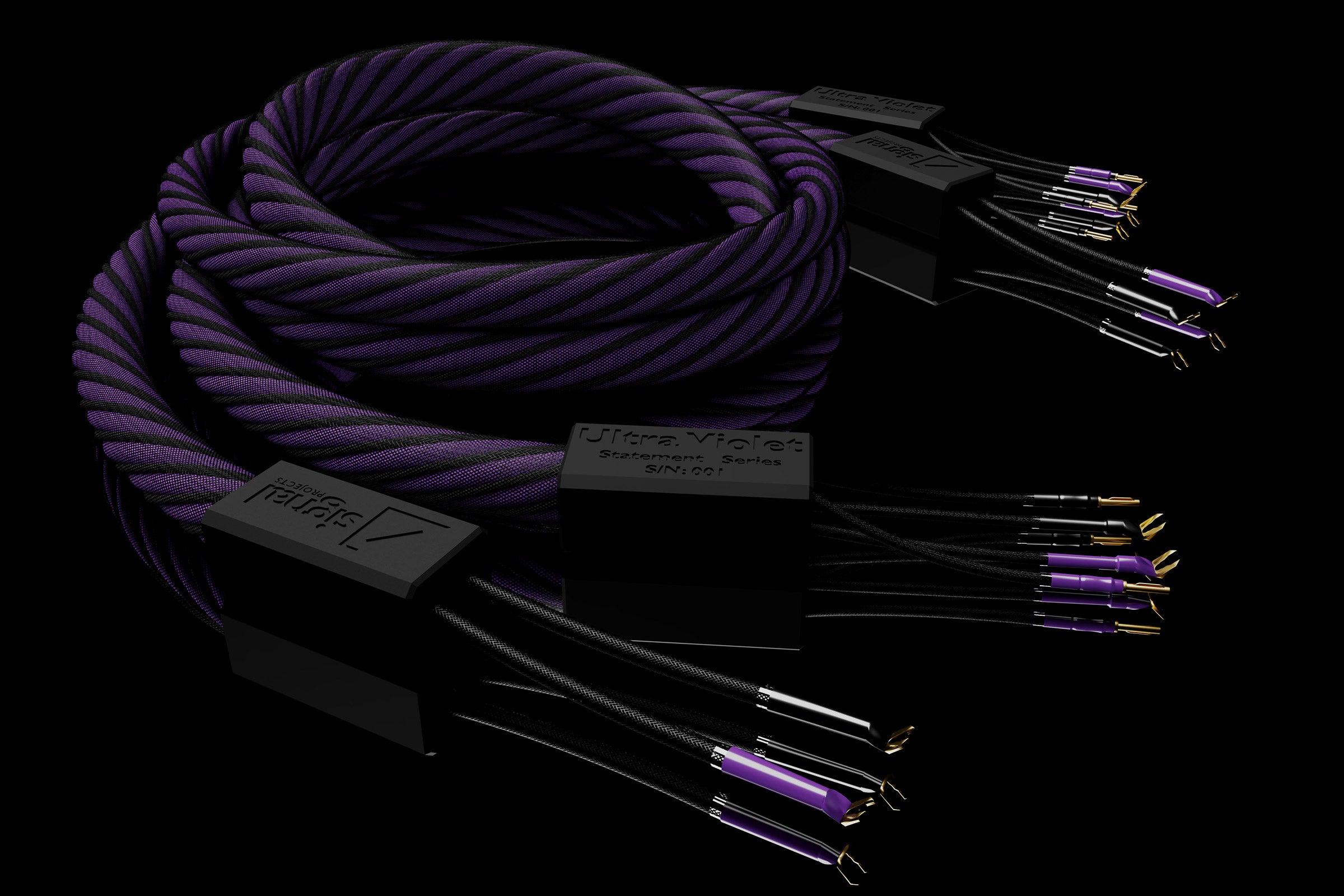 Ultraviolet Speaker Cable by Signal Projects - High-Quality Audio Cable for Home Theater, Studio, and Hi-Fi Systems - Perfect for Audiophiles and Music Enthusiasts