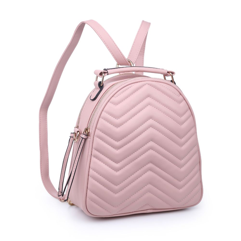 Constance V Stitch Double Zip Backpack for Women - Stylish Leather Laptop Backpack with Multiple Pockets - Perfect for Work, Travel & College
