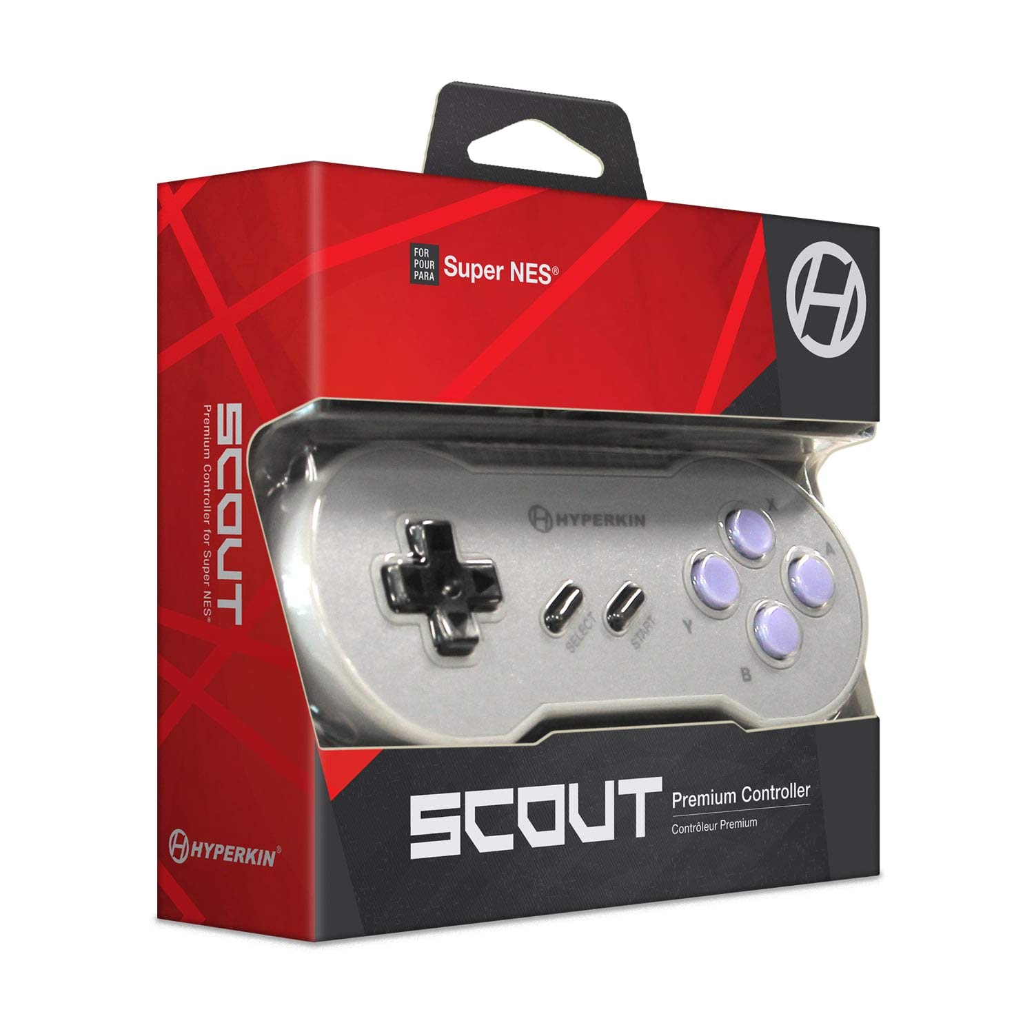 Hyperkin Scout Premium Wireless Controller for Nintendo SNES Classic Edition - Retro Gaming Accessory for Super Nintendo Entertainment System (SNES) - Perfect for Classic Game Enthusiasts & Nostalgic Gaming Sessions