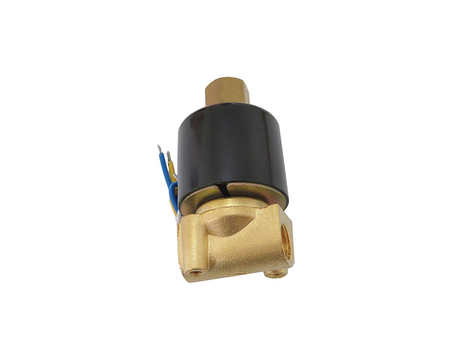 High Performance 1/4 Inch Normally Open 12V DC Brass Solenoid Valve - NPT Thread for Water, Air, Gas Control in HVAC, Irrigation & Industrial Applications