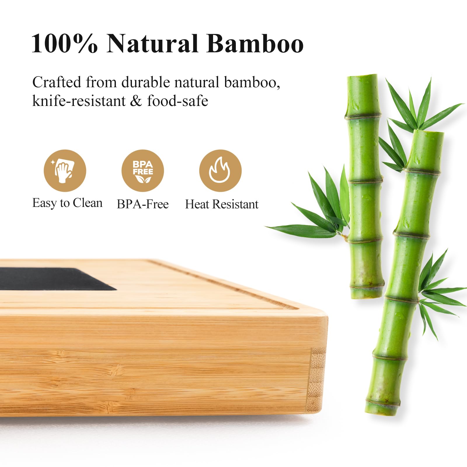 Extra Large 33.7x15.7 Inch Bamboo Charcuterie Board Set with Knives - 100% Natural Cheese Platter Tray for Entertaining - Perfect Housewarming Gift for Women & Mom - Ideal for Parties, Wine Nights & Charcuterie Displays