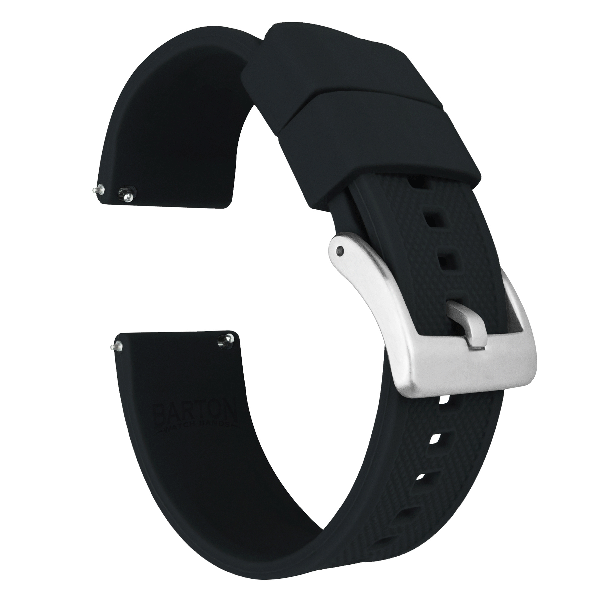Samsung Galaxy Watch6 FKm Rubber Black Watch Band - Durable & Comfortable Replacement Strap for Galaxy Watch6 - Perfect for Workouts, Running & Everyday Use