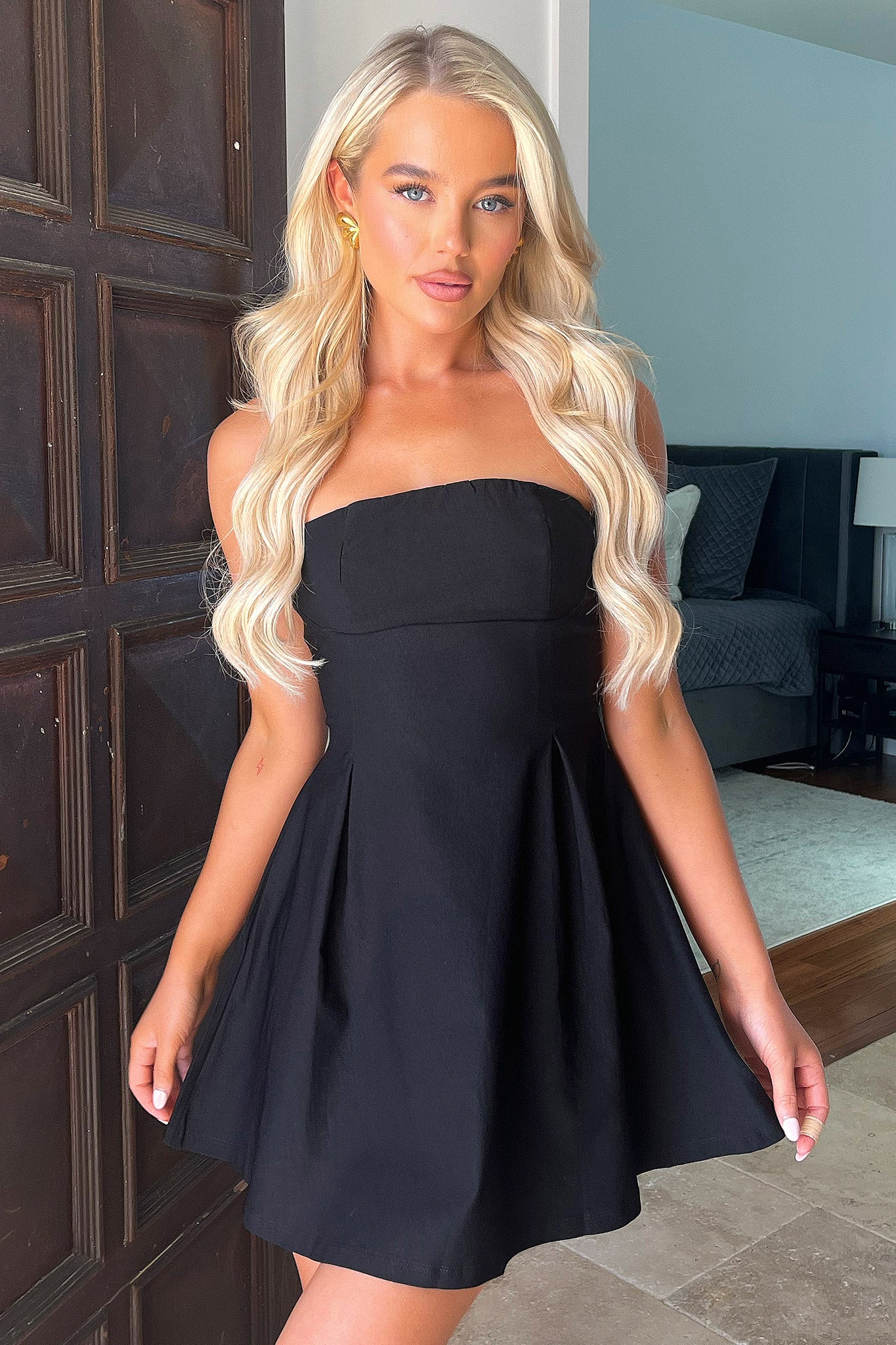 Charlize Black Dress for Women - Elegant & Comfortable Formal Wear for Office, Party & Evening Events