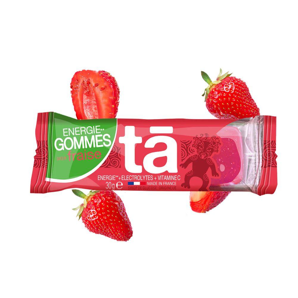 TA Energy Gummies - Strawberry Flavor | Natural Energy Boost for Workouts, Focus & Daily Activities | Vegan & Gluten-Free Supplement for Active Lifestyles