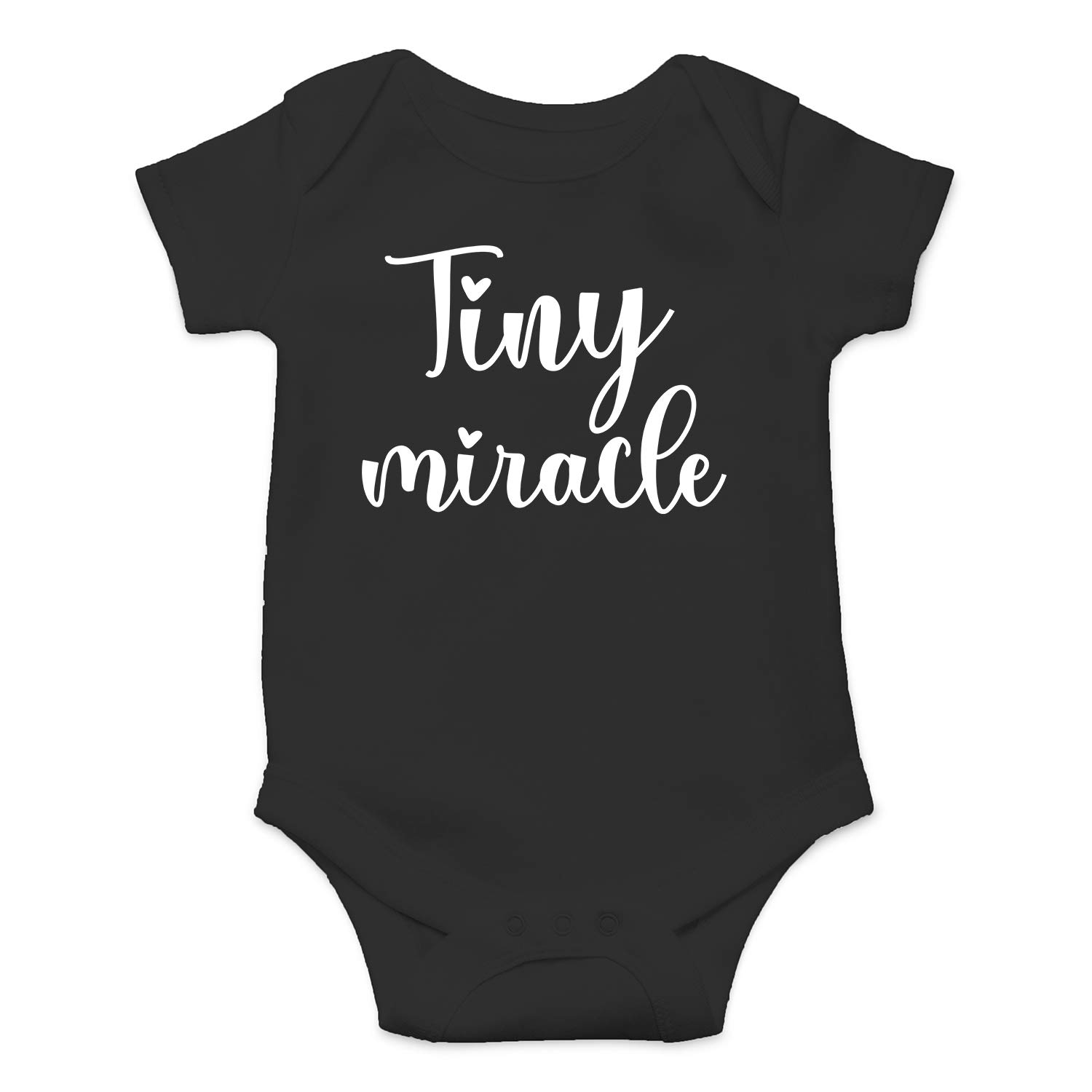 Tiny Miracle Funny Baby Bodysuit - Cute Newborn Clothes for Girls & Boys - Perfect for Photos, Gifts & Everyday Outfits