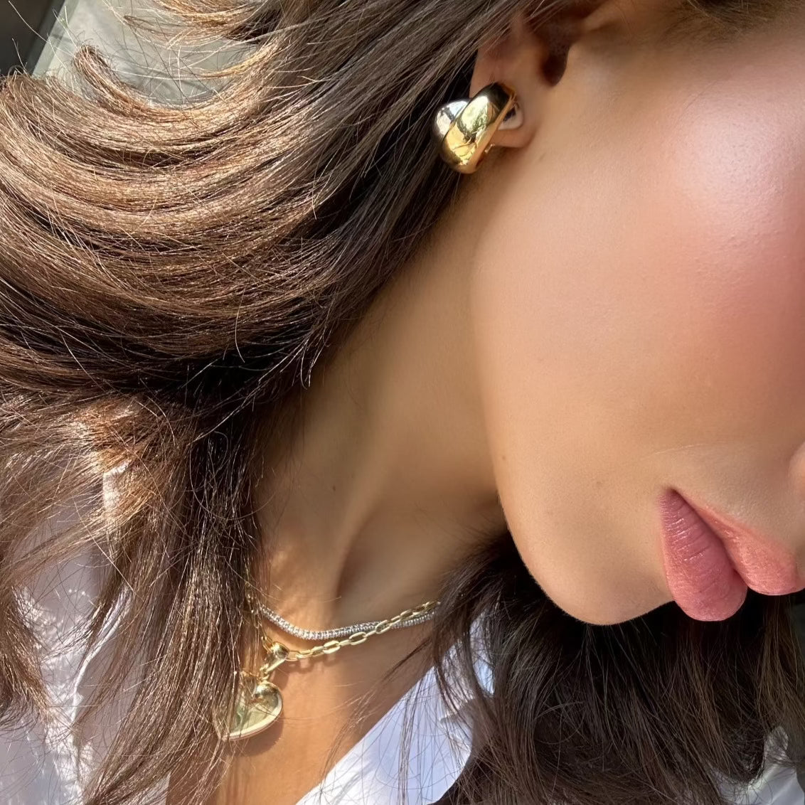 Two Tone Twisted Hoop Earrings for Women - Trendy Gold and Silver Hoops for Everyday Wear, Parties & Gifts