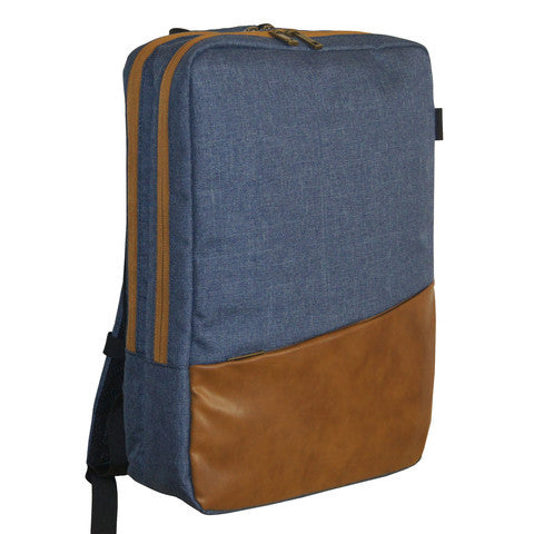 Nifteen Canvas Dual Backpack for 15 Inch Laptop - Waterproof Travel Backpack with USB Charging Port, School College Backpack for Men & Women, Perfect for Work, Commuting & Outdoor Adventures