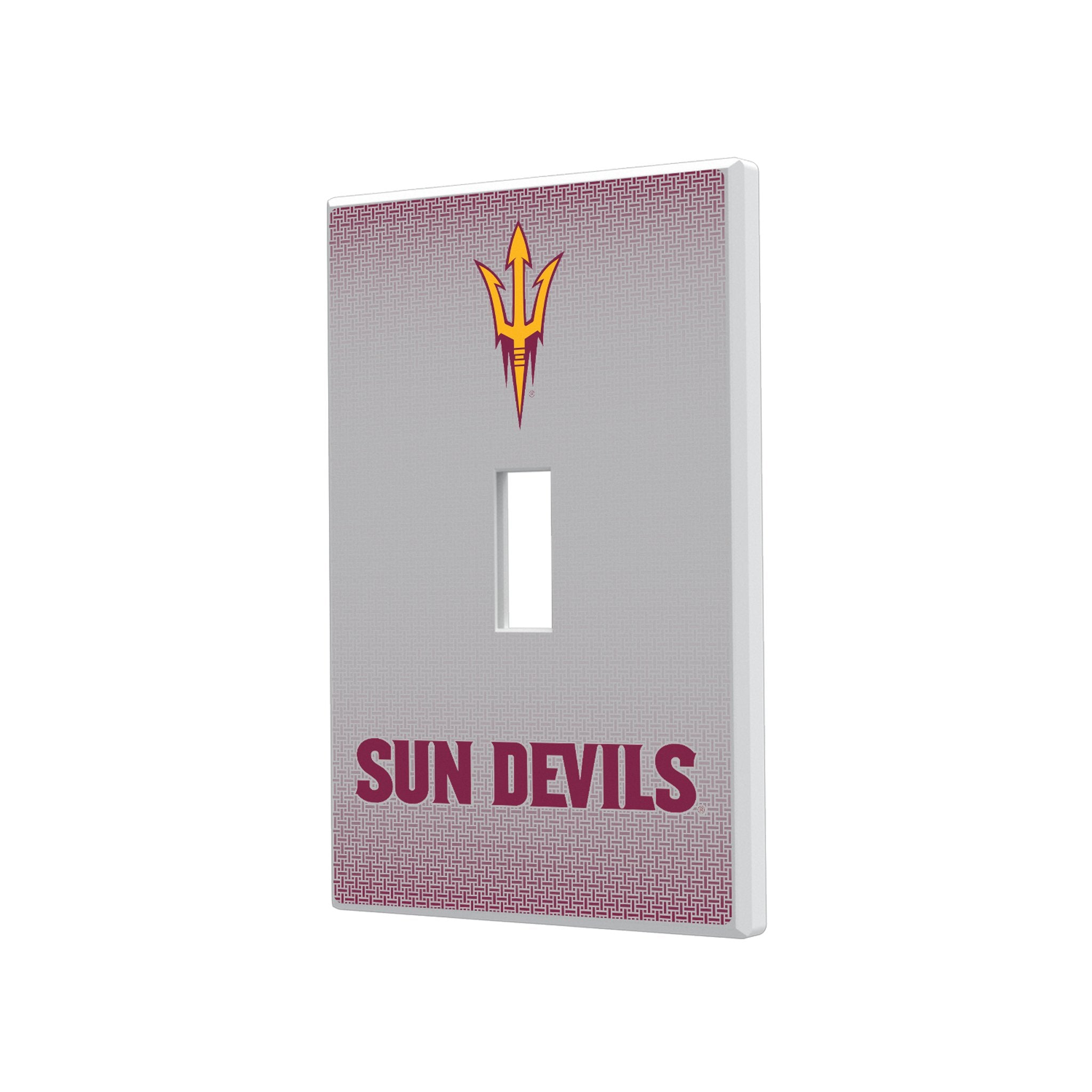 Arizona State University Sun Devils Linen Hidden Screw Light Switch Plate Cover - NCAA College Dorm Room Decor, Bedroom & Office Wall Accessory