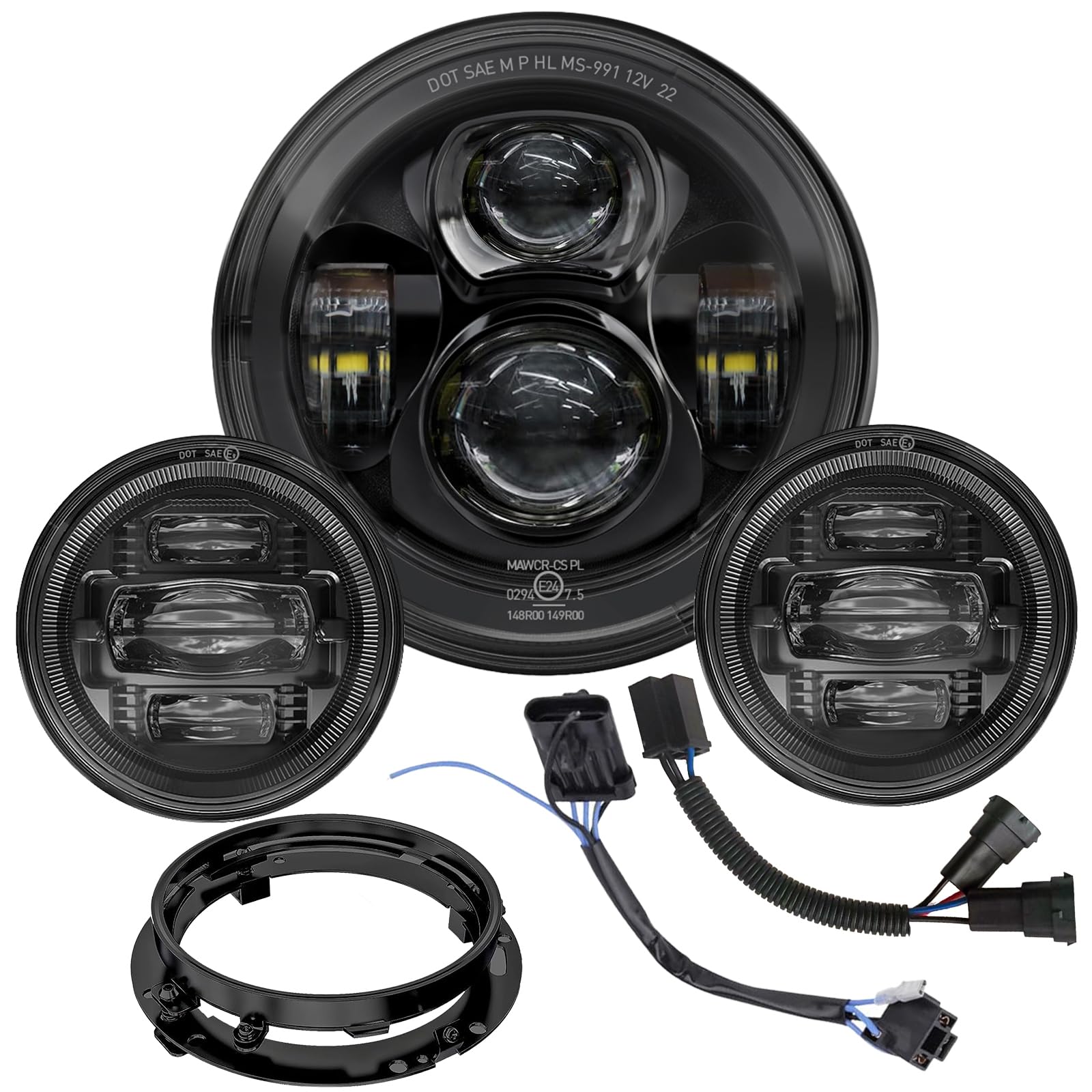 7 Inch Motorcycle LED Headlight with 4.5