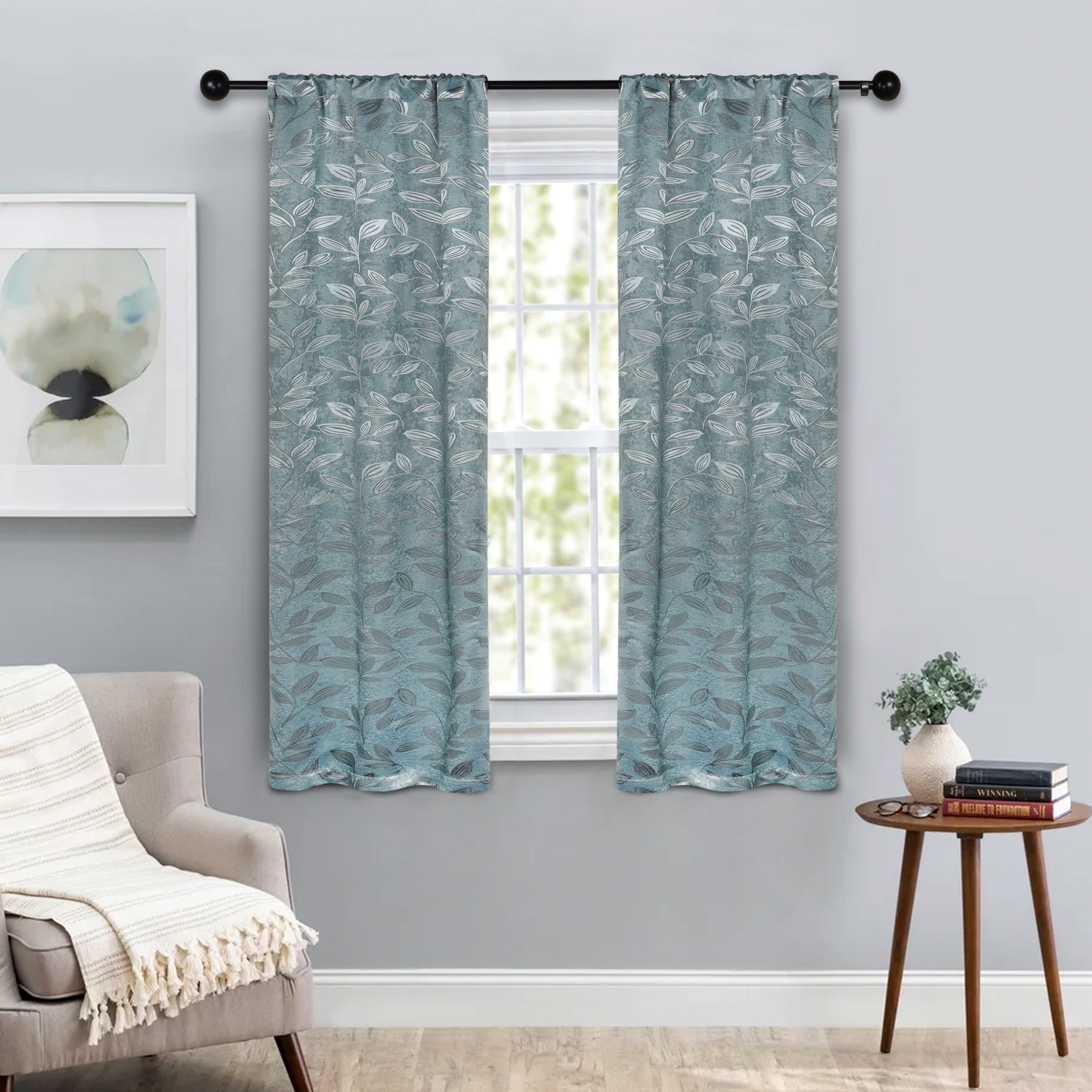 Blackout Curtains with Rod Pocket - Set of 2 Panels for Complete Room Darkening | Perfect for Bedrooms, Nurseries & Home Theater Light Blocking