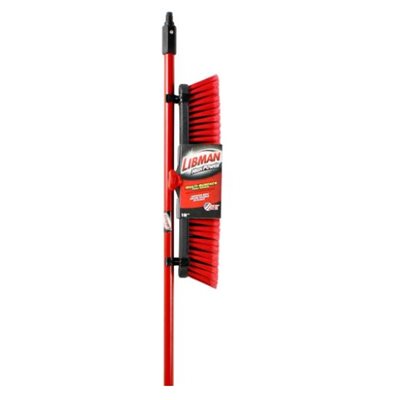 Libman 18-Inch Multi-Surface Push Broom - Heavy Duty Floor Sweeper for Indoor/Outdoor Use - Garage, Deck, Patio, Driveway Cleaning Tool